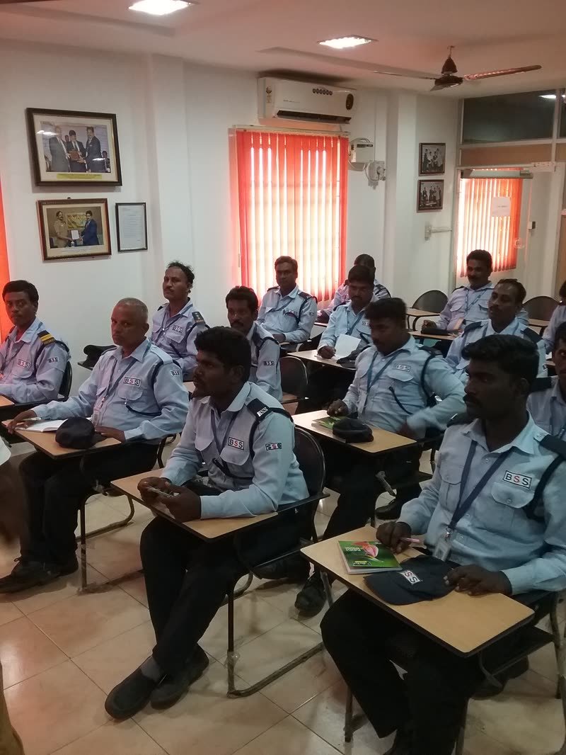 BSS guards attending a training class